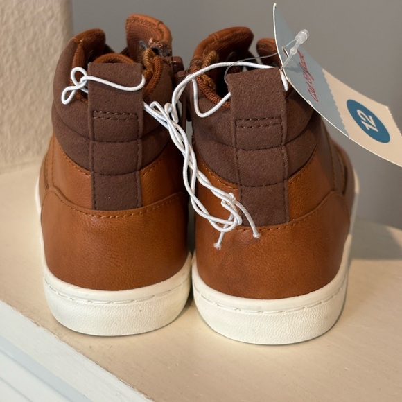 Cat & Jack Shoes Sneakers Fenix High Tops Boots Brown Toddler Boys 12 New - Picture 4 of 6